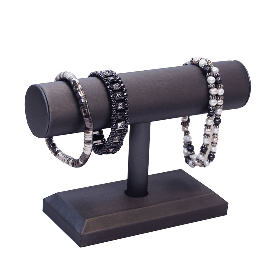 Steel Gray Bracelet T Bar Jewelry Stand Retail Displays Steel Gray Bracelet T Bar Jewelry Stand