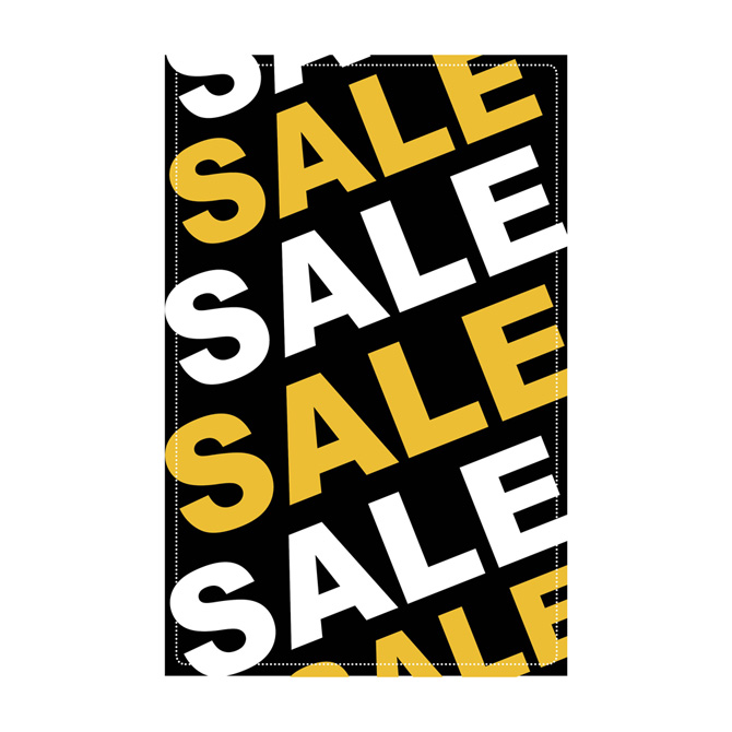 Modern Black And Yellow Retail Sale Signs Retail Signage By