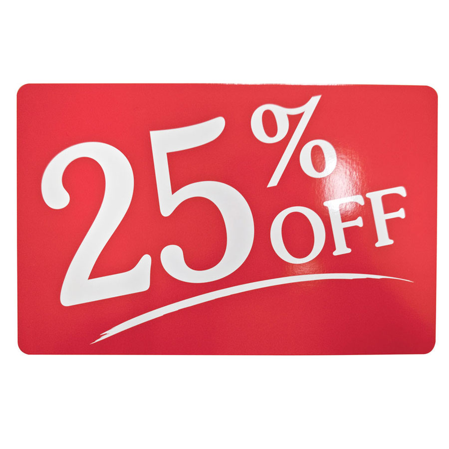 25 Off Retail Sale Sign Retail Signage By Grand Benedicts