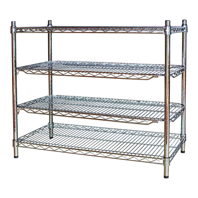 Chrome Adjustable Wire Shelving Unit 3 Ft W X 74 H View Larger